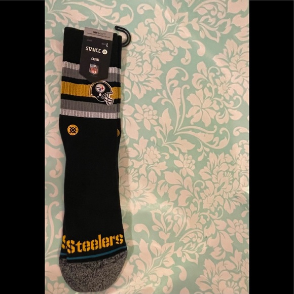 Stance NFL Infiknit Casual Backfield Pittsburgh Steelers Socks L (9-13)